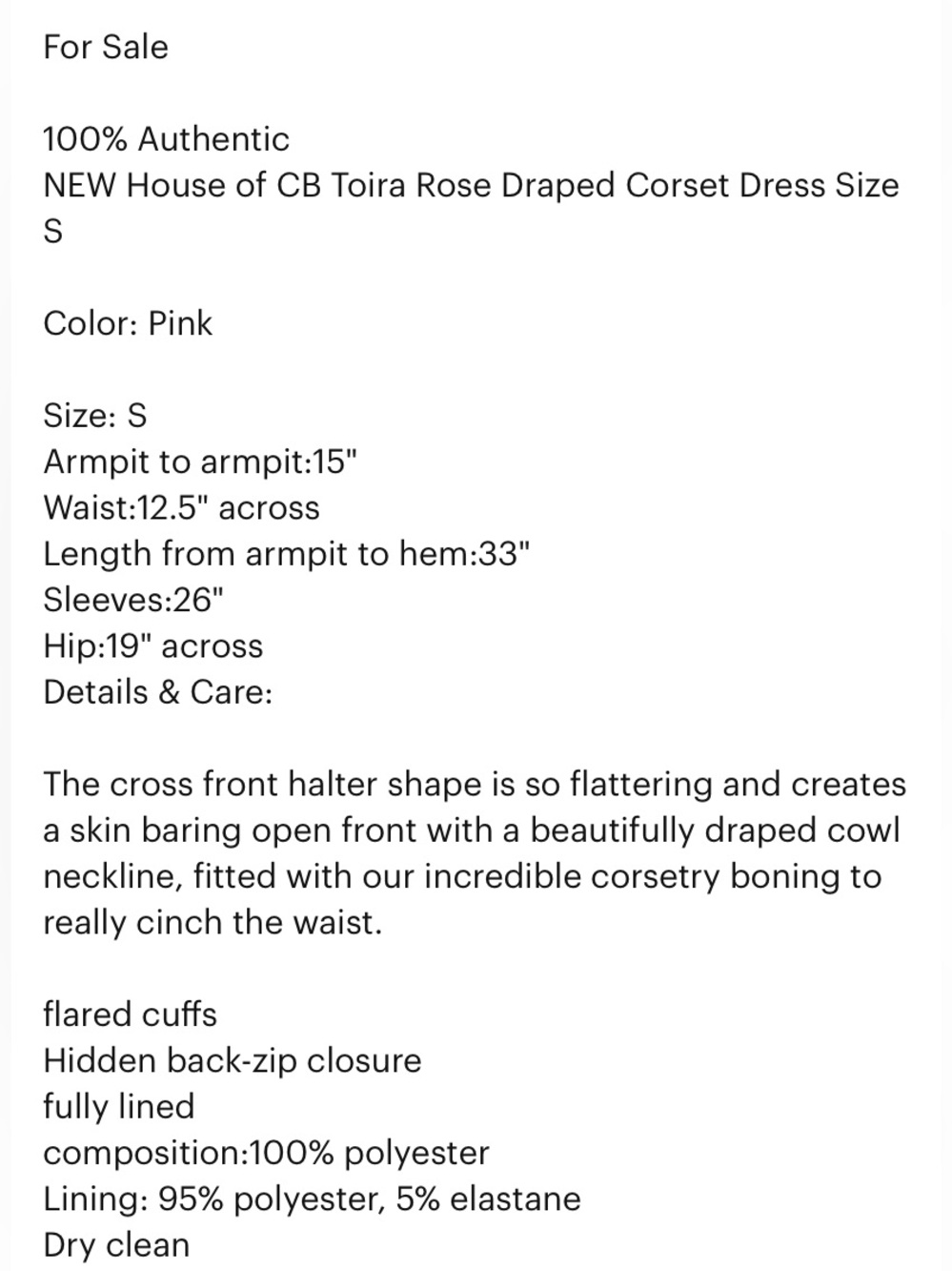 House of CB Toira Rose Draped Corset Mini Dress in Dusty Rose - Picture 8 of 8
